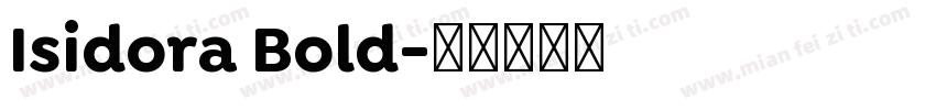 Isidora Bold字体转换